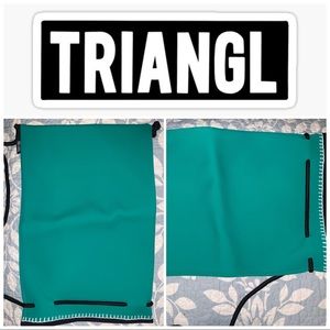 Triangl Mint Green Neoprene Drawstring Bag
